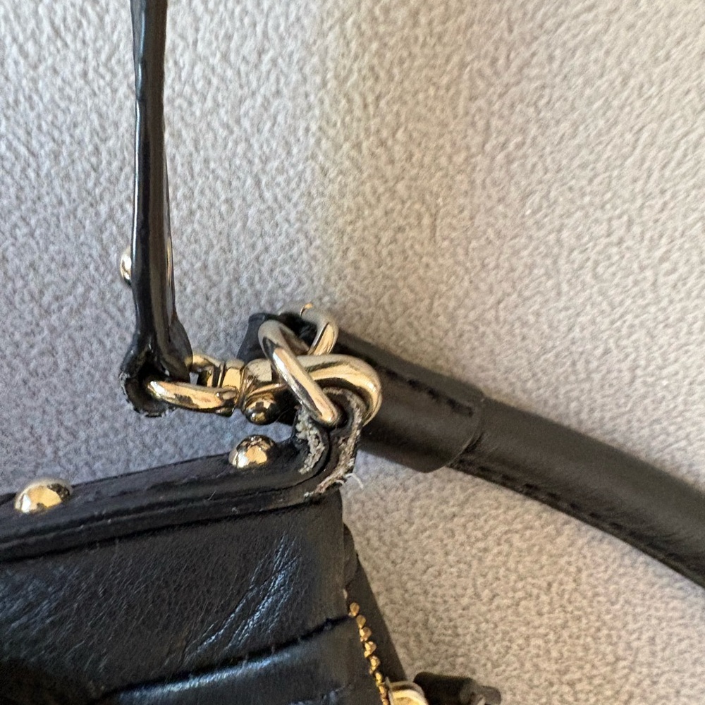 Kate Spade Black Leather Crossbody Satchel - Picture 7 of 16